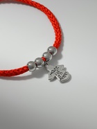 Браслет-оберег «Красная нить» талисман защиты, ангел хранитель, цвет серебро, L=20 см - Фото 5