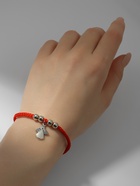 Браслет-оберег «Красная нить» талисман защиты, ангел хранитель, цвет серебро, L=20 см - Фото 4