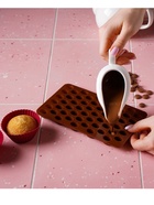 Форма для шоколада Доляна «Кофейные бобы», 18,5×11 см, 55 ячеек - фото 809370838