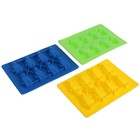 Форма силиконовая для украшений «Роботы», 8 ячеек, цвет МИКС - Фото 5