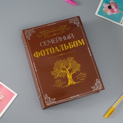 Фотоальбом на 200 фото 10×15 см Keep memories «Семейный альбом, дерево», 23.5×17.5×5 см