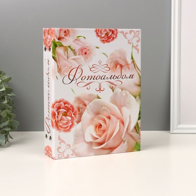 Фотоальбом на 200 фото 10×15 см «Нежность роз», 26.5×17.5×5 см