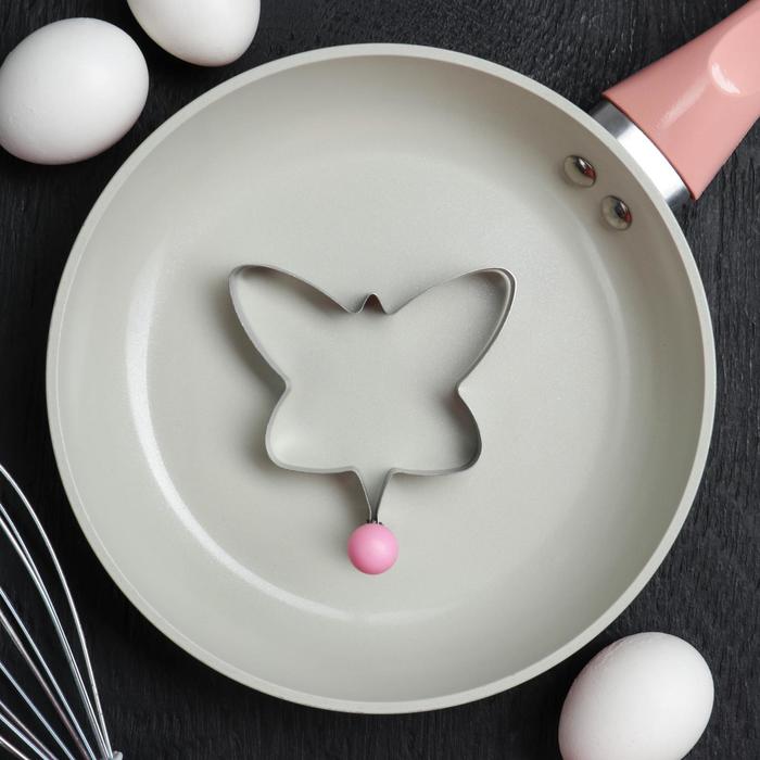 Форма для яичницы и оладий «Бабочка», цвет зелёный - Фото 1