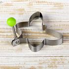 Форма для яичницы и оладий «Бабочка», цвет зелёный - Фото 4