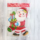 Плакат «Дед Мороз с подарками в носке» 26.5×40 см 2377971