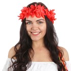 Гавайский венок, цвет красный - Фото 1