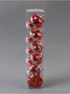 Ёлочные игрушки 6 шт. «Грибочек» 4.5×6 см, золото 2371312