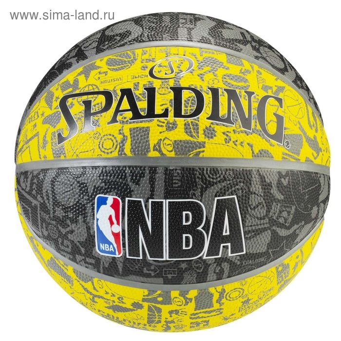 Мяч баскетбольный Spalding NBA GRAFFITI SZ7  RBR, 83307Z - Фото 1