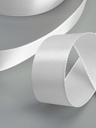 Лента атласная, 20 мм, 23±1 м, белая №01 - Фото 3