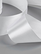 Лента атласная, 40 мм, 23±1 м, белая №01 - Фото 3