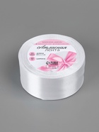 Лента атласная, 40 мм, 23±1 м, белая №01 - Фото 4