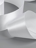 Лента атласная, 50 мм, 23±1 м, белая №01 - Фото 3