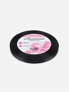 Лента атласная, 6 мм, 23±1 м, чёрная №39 - Фото 5