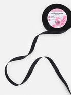 Лента атласная, 10 мм, 23±1 м, чёрная №39 - Фото 2