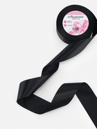 Лента атласная, 40 мм, 23±1 м, чёрная №39 - Фото 2