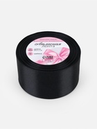 Лента атласная, 50 мм, 23±1 м, чёрная №39 - Фото 5