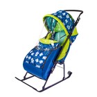 Санки коляска «Умка 3. Мишки», цвет: синий - Фото 1