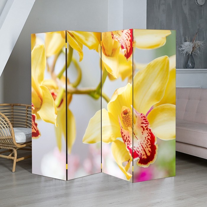 Ширма "Орхидеи", 200 х 160 см - фото 8579408