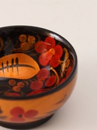 Солонка «Каравай», 7.5×3 см, хохлома, дерево - Фото 2