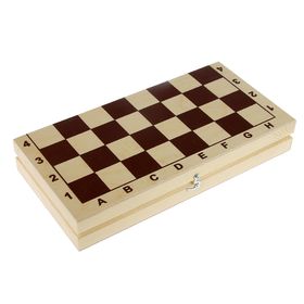 Шахматная доска обиходная, без фигур, 29 х 29 см