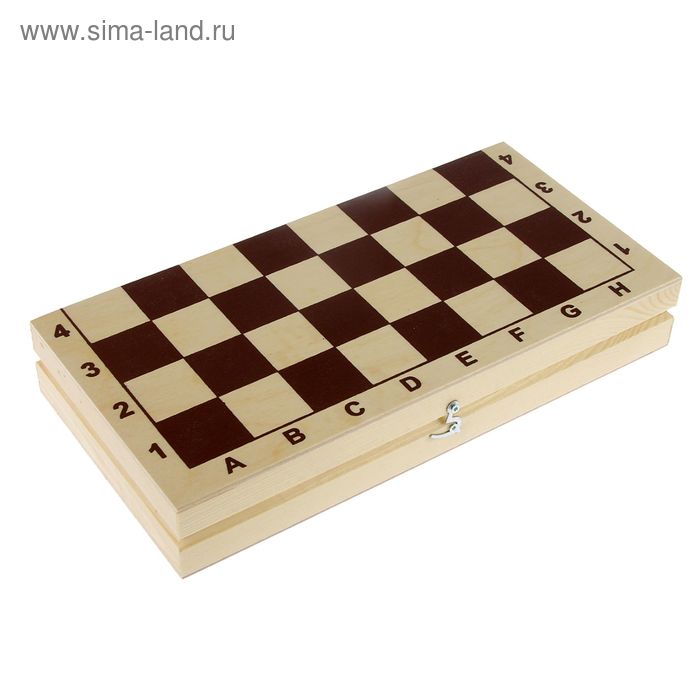 Шахматная доска обиходная, без фигур, 29 х 29 см
