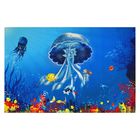 Коврик «Медуза», 80×123 см, цвет синий - Фото 1