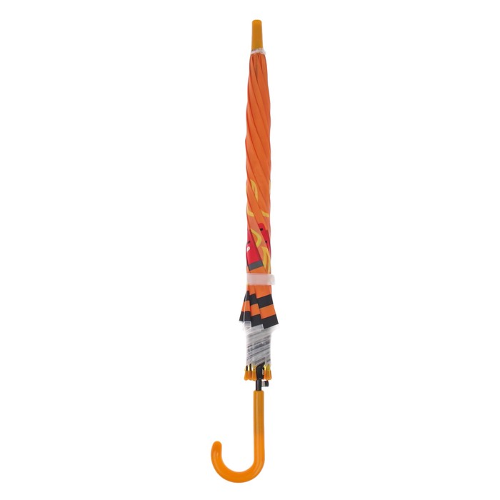 Зонт детский полуавтоматический «Пожарная машина», r=40см, цвет оранжевый - фото 1884794104