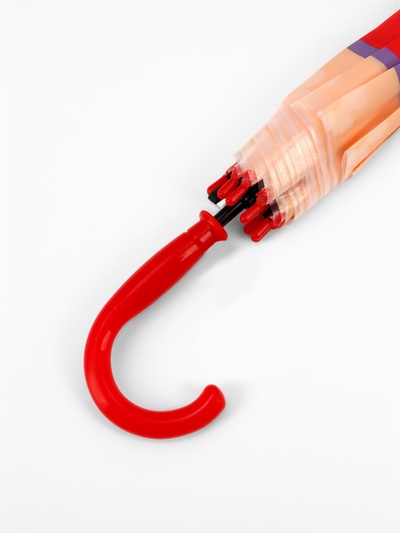 Зонт детский «Божья коровка», полуавтоматический, r=40см, цвет красный