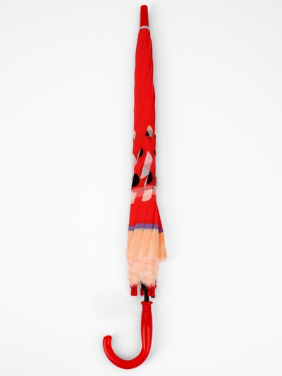 Зонт детский «Божья коровка», полуавтоматический, r=40см, цвет красный