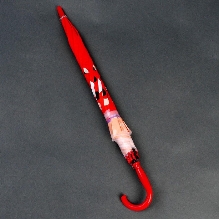 Зонт детский «Божья коровка», полуавтоматический, r=40см, цвет красный - фото 1883312455