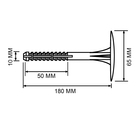 Дюбель "РАЙС-ТОКС" DIM, для теплоизоляции, с металлическим гвоздем, 10х180 мм, 150 шт (комплект 150 шт) - фото 24028318