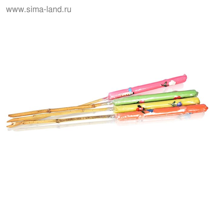 Свеча ароматизированная уличная на трости, цвет МИКС - Фото 1
