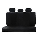 Авточехлы универcальные AUTOPROFI TT-902V BK/BK, полиэстер, велюр, набор из 9 предметов, передний ряд, задний ряд, цвет чёрный - Фото 4