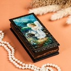 Шкатулка - купюрница «Ангел с лейкой», 8,5×17  см, лаковая миниатюра - фото 318627923