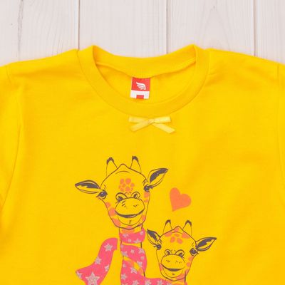 Пижама для девочки, рост 146 см, цвет жёлтый CAJ 5318