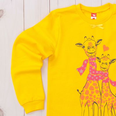 Пижама для девочки, рост 140 см, цвет жёлтый CAJ 5318