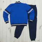 Костюм спортивный для мальчика (куртка, брюки), рост 146 см, цвет синий CAJ 9657 - Фото 7