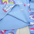 Пижама для девочки, рост 104 см, цвет голубой - Фото 5