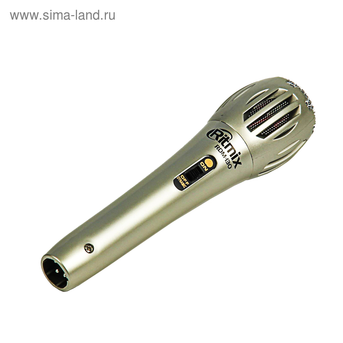 Микрофон RITMIX RDM-130, 60-15000 Гц, штекер 6.3 мм, цвет серебро - Фото 1