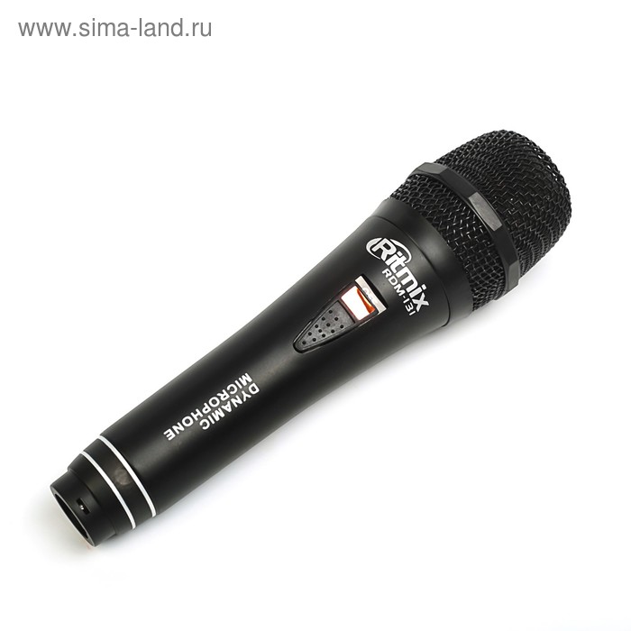 Микрофон Ritmix RDM-131 black, 80-15000 Гц, штекер 6.3 мм - Фото 1