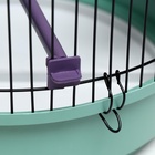 Клетка для птиц, 33×77 см, круглая, трехярусная сварная, малый поддон, МИКС - Фото 11