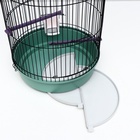 Клетка для птиц, 33×77 см, круглая, трехярусная сварная, малый поддон, МИКС - Фото 12