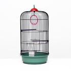 Клетка для птиц, 33×77 см, круглая, трехярусная сварная, малый поддон, МИКС - Фото 5