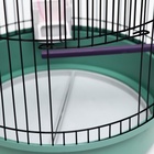 Клетка для птиц, 33×77 см, круглая, трехярусная сварная, малый поддон, МИКС - Фото 7