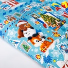 Упаковочная бумага на Новый год «Письмо от Дедушки Мороза», 70×100 см, глянцевая - Фото 3