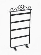 Подставка для украшений QF, 4 ряда, 16×7×29 см, чёрная - Фото 1