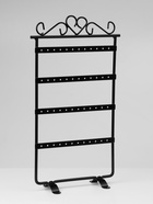 Подставка для украшений QF, 4 ряда, 16×7×29 см, чёрная - Фото 3