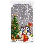 Пакет подарочный новогодний «Открытка» 20×35 см, цветной металлизированный рисунок - Фото 2