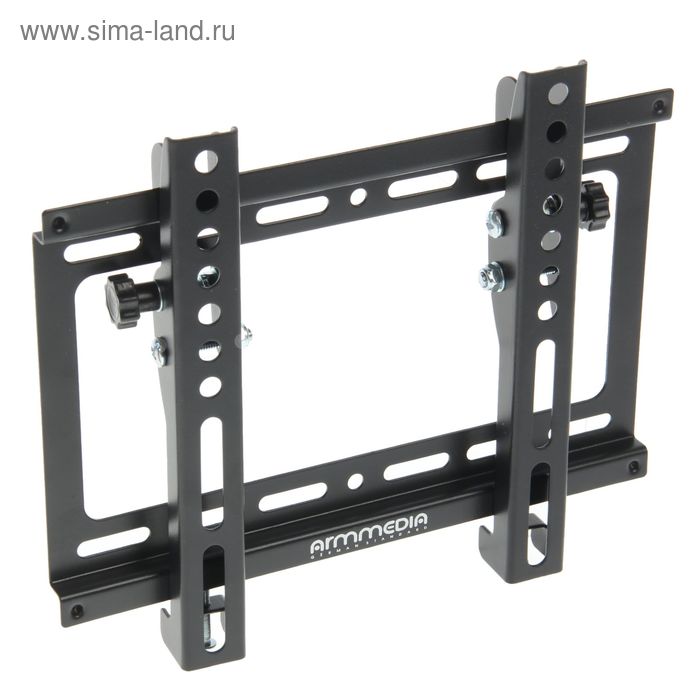 Кронштейн ARM Media STEEL-6, для ТВ, наклонный, 15"-47", 26 мм от стены, черный - Фото 1