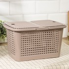 Корзина для пикника Альтернатива «Мини», 35.5×23×20 см, с ручками, пластик, коричневая - Фото 2